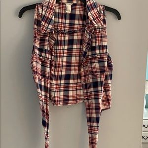 Forever 21 plaid crop top